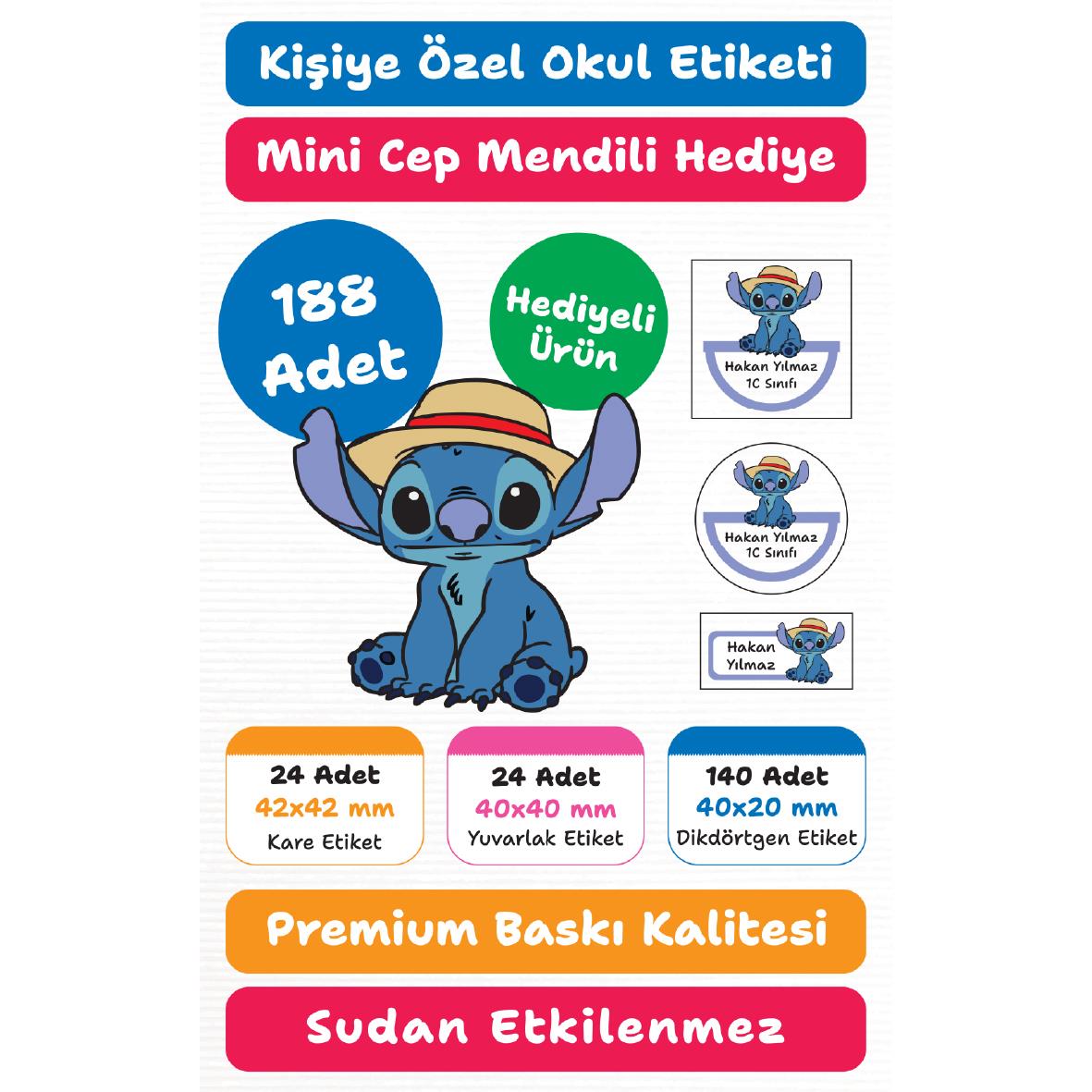 118 Adet Kişiye Özel Okul Etiketi Seti – Kalem, Defter, Kitap, Çanta İçin Yapışkanlı Etiketler | M21