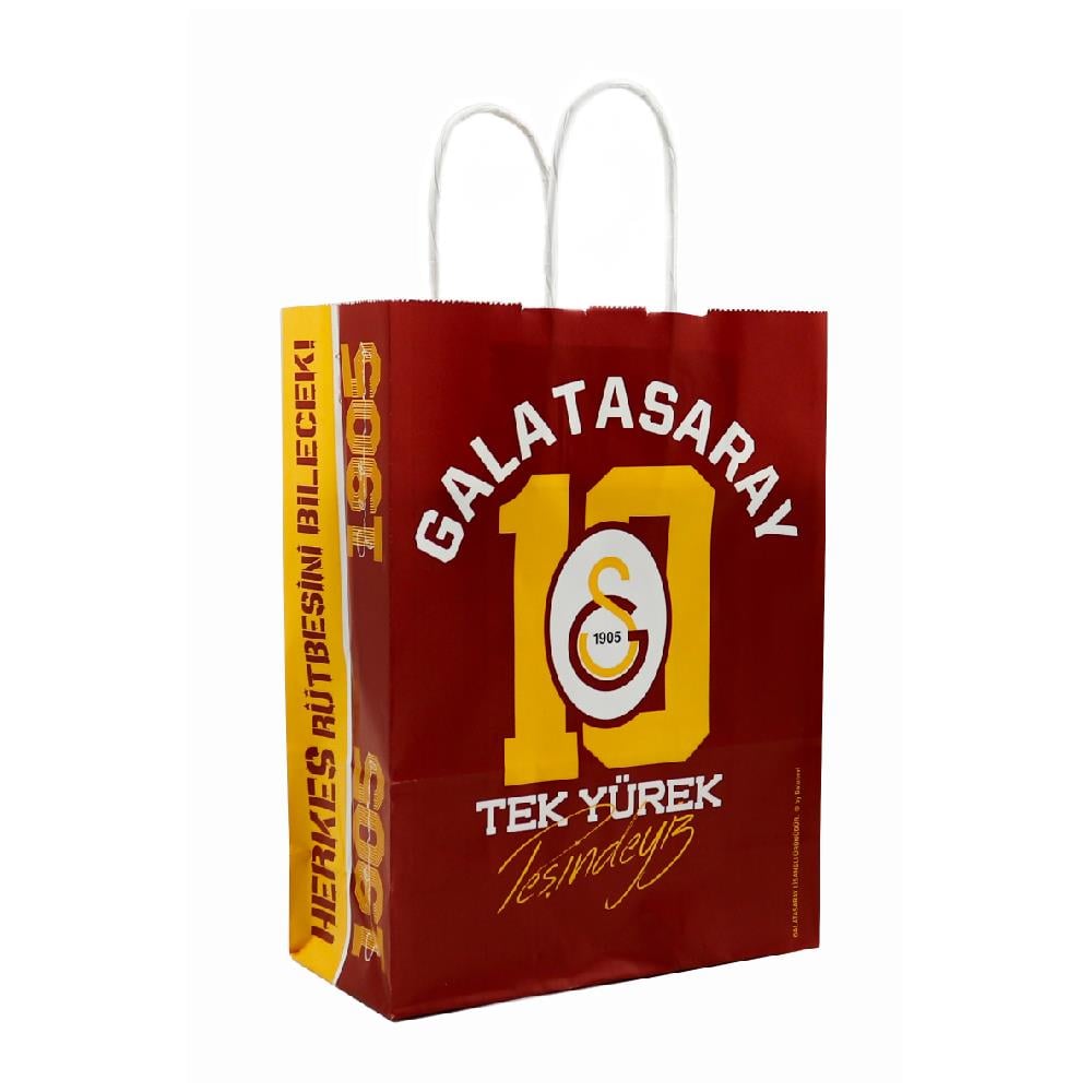 18x24 Galatasaray Temalı Lisanslı Kağıt Poşet