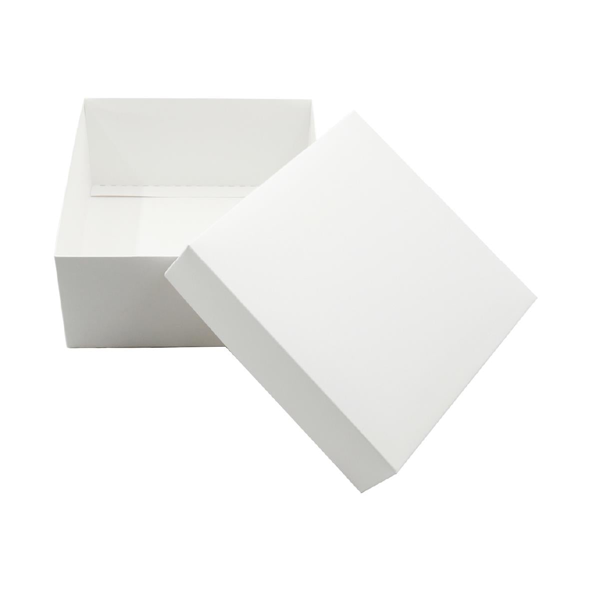 20x20x10 Beyaz Kapaklı Hediye Kutusu 