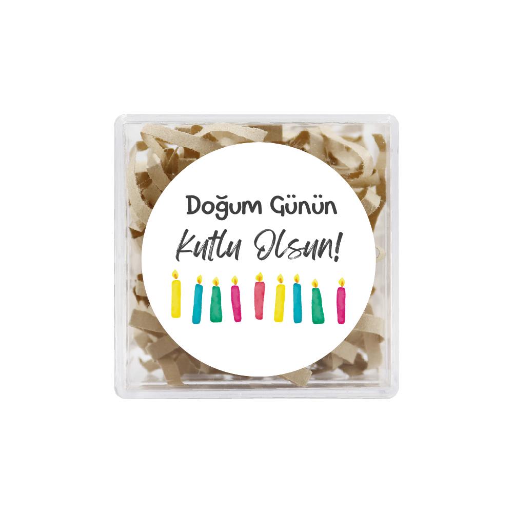 4 CM Doğum Günü Temalı Baskılı Etiket Model-6