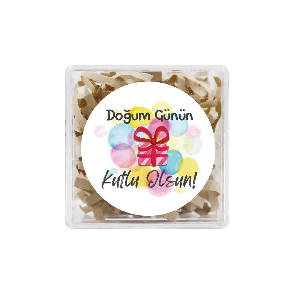 4 CM Doğum Günü Temalı Baskılı Etiket Model-8