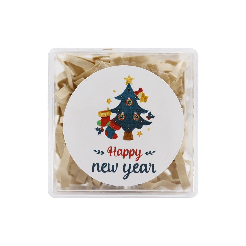 4 CM Happy New Year Baskılı Etiket No:12