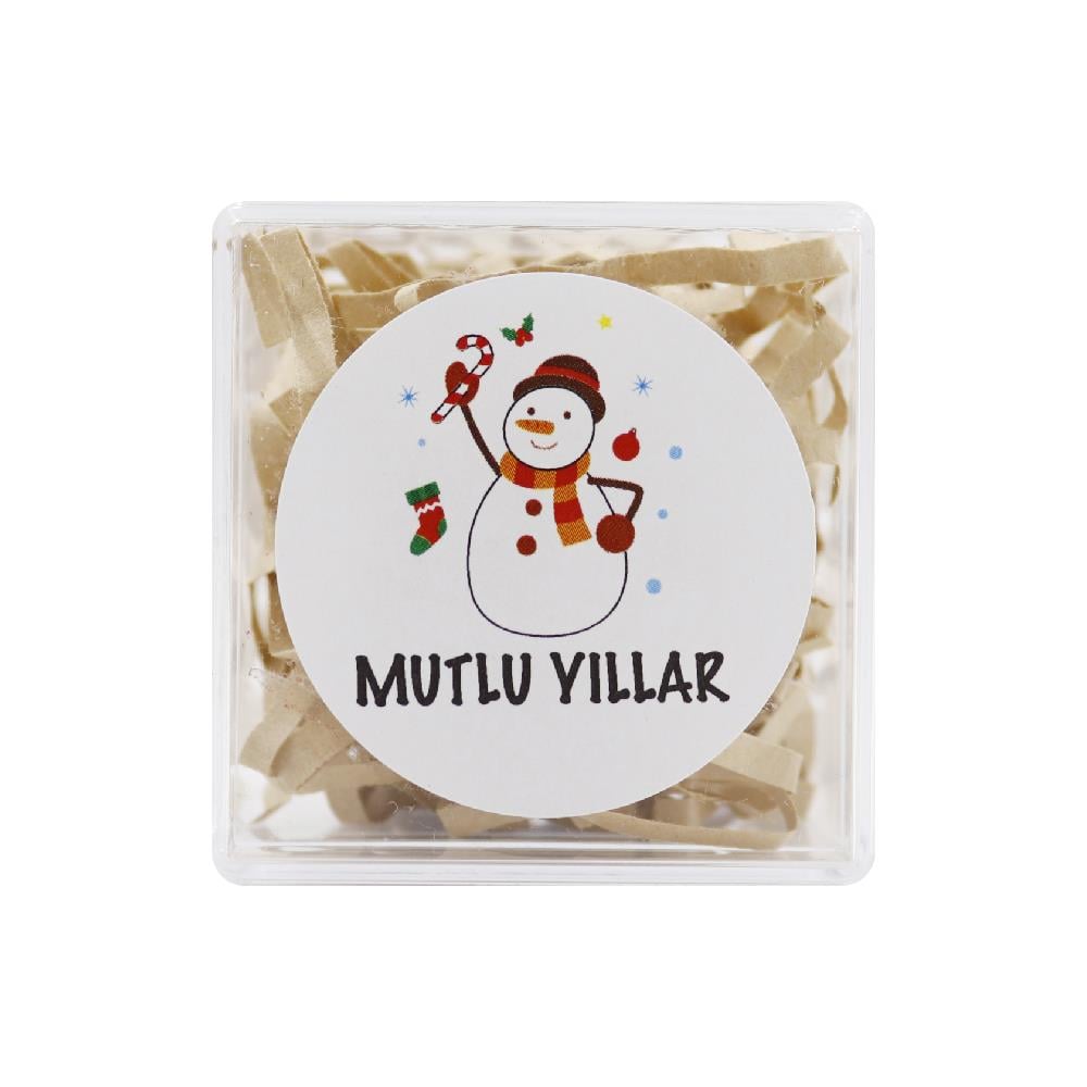 4 CM Mutlu Yıllar Baskılı Etiket No:30