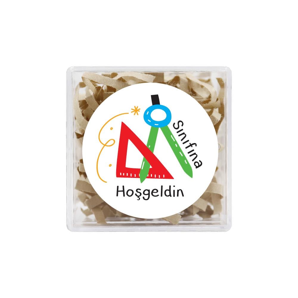 4 CM Sınıfına Hoşgeldin Baskılı Etiket Model-2