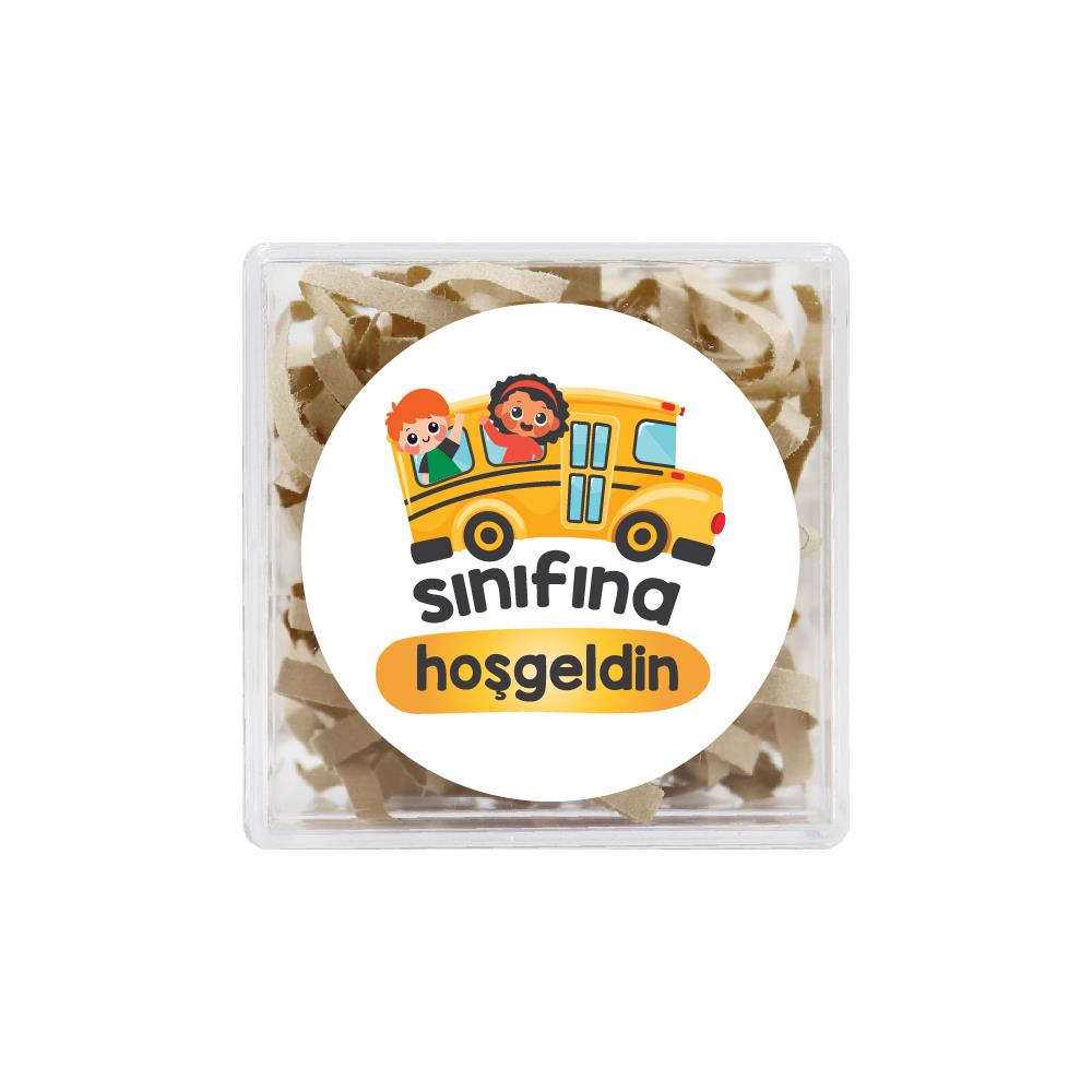 4 CM Sınıfına Hoşgeldin Baskılı Etiket Model-3