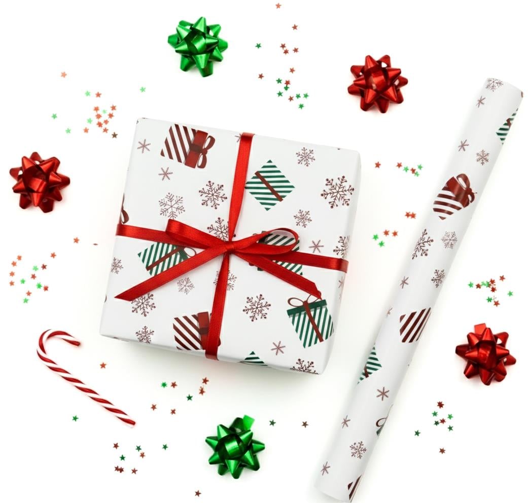 70x100 Yılbaşı Temalı Hediye Paketleme Kağıdı - 2'li Paket - M15
