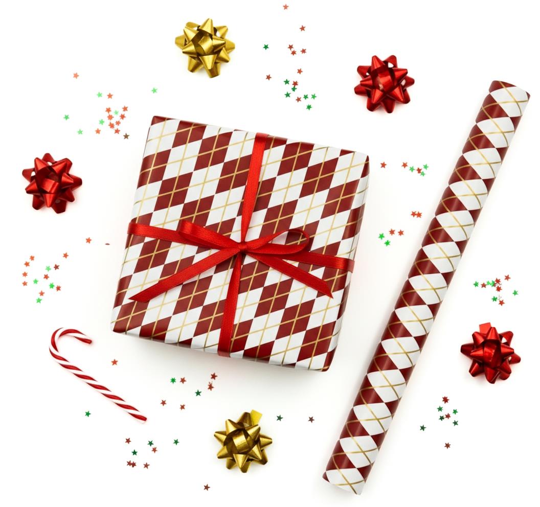 70x100 Yılbaşı Temalı Hediye Paketleme Kağıdı - 2'li Paket - M22