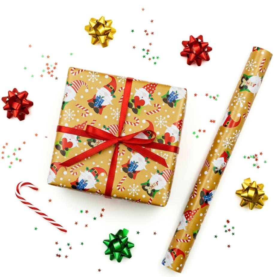 70x100 Yılbaşı Temalı Hediye Paketleme Kağıdı - 2'li Paket - M23