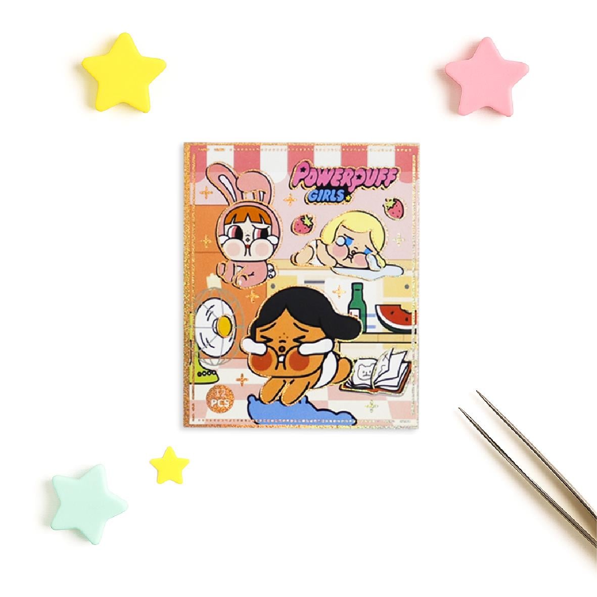 Powerpuff Girls Crybaby Kawaii Mini Sticker Defteri 2'li Set – 150 Adet Sticker