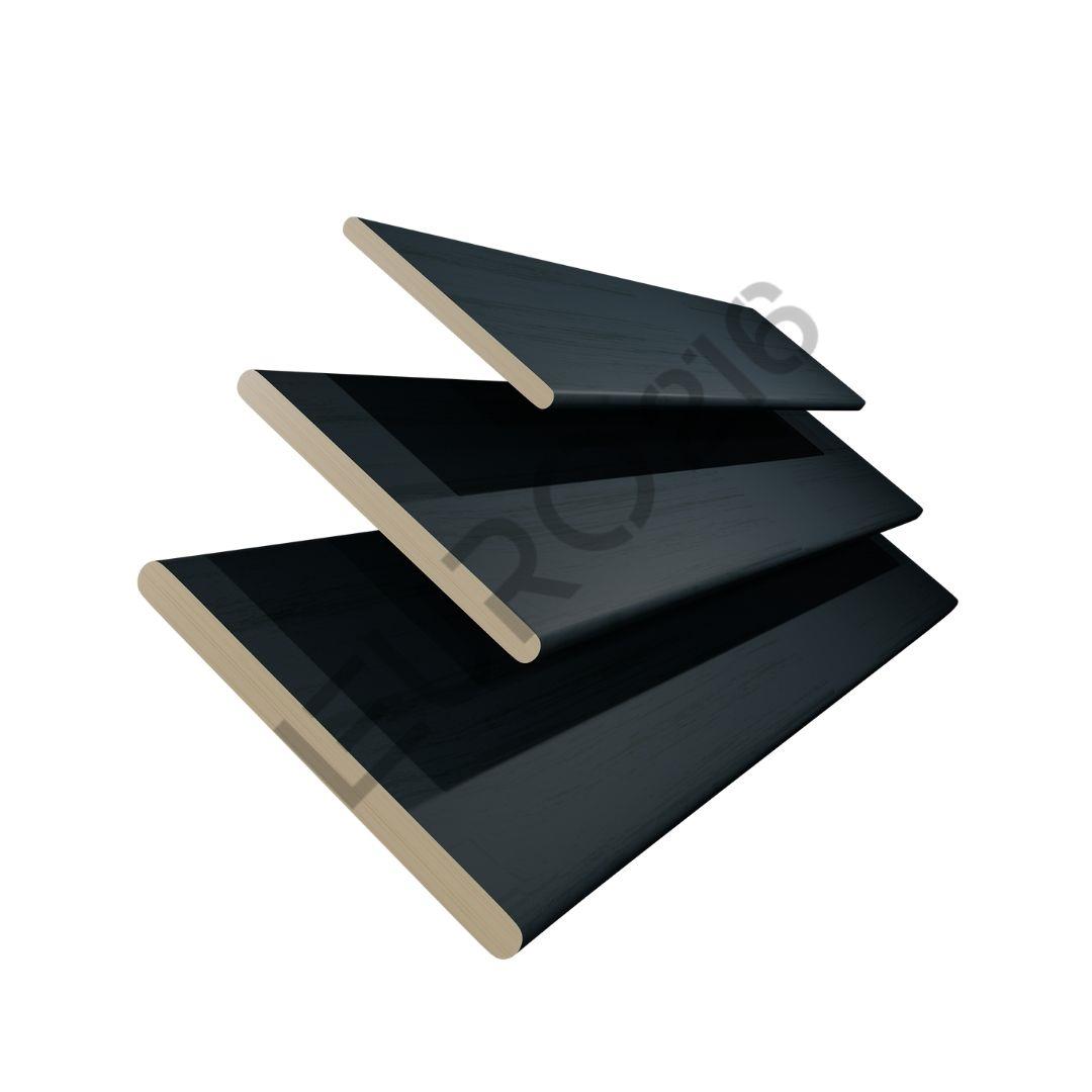 REDÜKTÖRLÜ / Zincirli Ahşap Jaluzi Perde 50 mm %100 Orjinal Ahşap ANTRASİT Renk