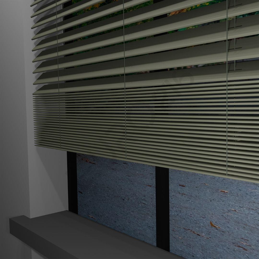 REDÜKTÖRLÜ / Zincirli Ahşap Jaluzi Perde 50 mm %100 Orjinal Ahşap TAŞ Renk