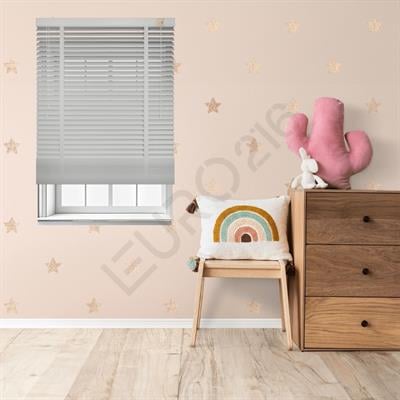 Ahşap Jaluzi Perde Manuel İp Kontrollü 50 mm %100 Orjinal Ahşap Kurdeleli BEYAZ Renk