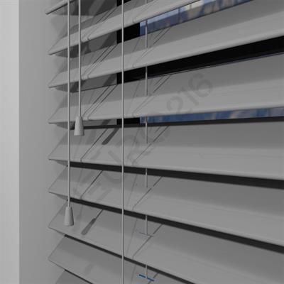 Ahşap Jaluzi Perde Manuel İp Kontrollü 50 mm %100 Orjinal Ahşap GRİ Renk