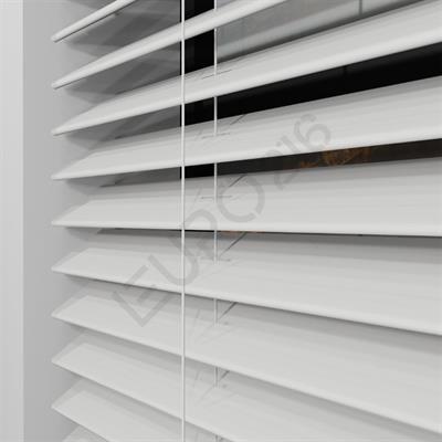 REDÜKTÖRLÜ / Zincirli Ahşap Jaluzi Perde 50 mm %100 Orjinal Ahşap BEYAZ Renk