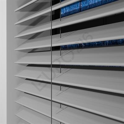 REDÜKTÖRLÜ / Zincirli Ahşap Jaluzi Perde 50 mm %100 Orjinal Ahşap GRİ Renk