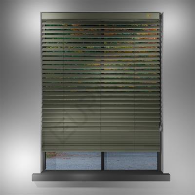 REDÜKTÖRLÜ / Zincirli Ahşap Jaluzi Perde 50 mm %100 Orjinal Ahşap TAŞ Renk