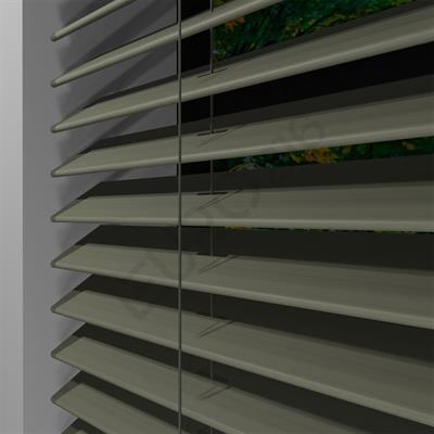 REDÜKTÖRLÜ / Zincirli Ahşap Jaluzi Perde 50 mm %100 Orjinal Ahşap TAŞ Renk