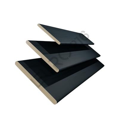 REDÜKTÖRLÜ / Zincirli Ahşap Jaluzi Perde 50 mm %100 Orjinal Ahşap Kurdeleli ANTRASİT Renk