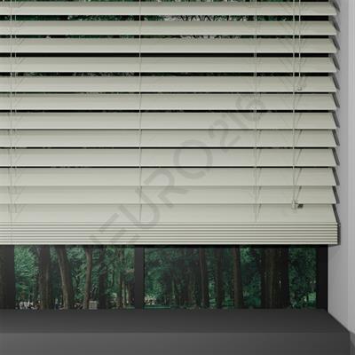 Ahşap Jaluzi Perde Manuel İp Kontrollü 50 mm %100 Orjinal Ahşap KREM Renk