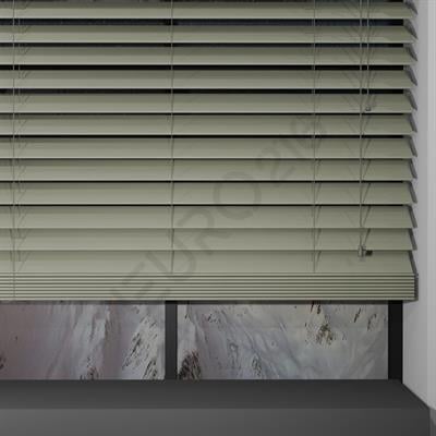 Ahşap Jaluzi Perde Manuel İp Kontrollü 50 mm %100 Orjinal Ahşap BEJ Renk