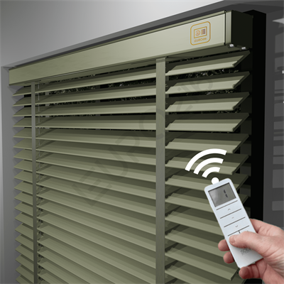 MOTORLU Ahşap Jaluzi Perde 50 mm %100 Orjinal Ahşap Kurdeleli BEJ Renk