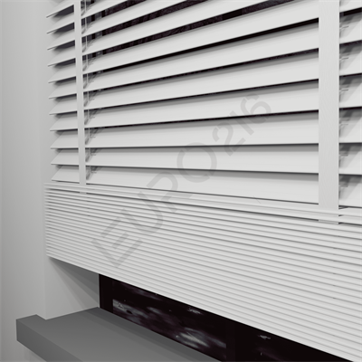 MOTORLU Ahşap Jaluzi Perde 50 mm %100 Orjinal Ahşap Kurdeleli BEYAZ Renk