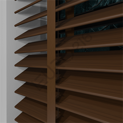 MOTORLU Ahşap Jaluzi Perde 50 mm %100 Orjinal Ahşap Kurdeleli CEVİZ Renk