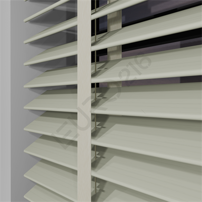 MOTORLU Ahşap Jaluzi Perde 50 mm %100 Orjinal Ahşap Kurdeleli KREM Renk