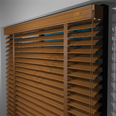 MOTORLU Ahşap Jaluzi Perde 50 mm %100 Orjinal Ahşap Kurdeleli MEŞE Renk