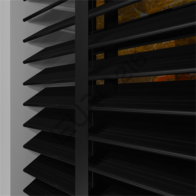 MOTORLU Ahşap Jaluzi Perde 50 mm %100 Orjinal Ahşap Kurdeleli SİYAH Renk