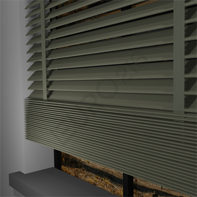 MOTORLU Ahşap Jaluzi Perde 50 mm %100 Orjinal Ahşap Kurdeleli TAŞ Renk