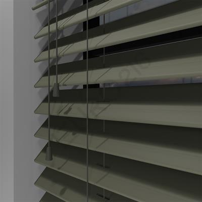 Ahşap Jaluzi Perde Manuel İp Kontrollü 50 mm %100 Orjinal Ahşap TAŞ Renk