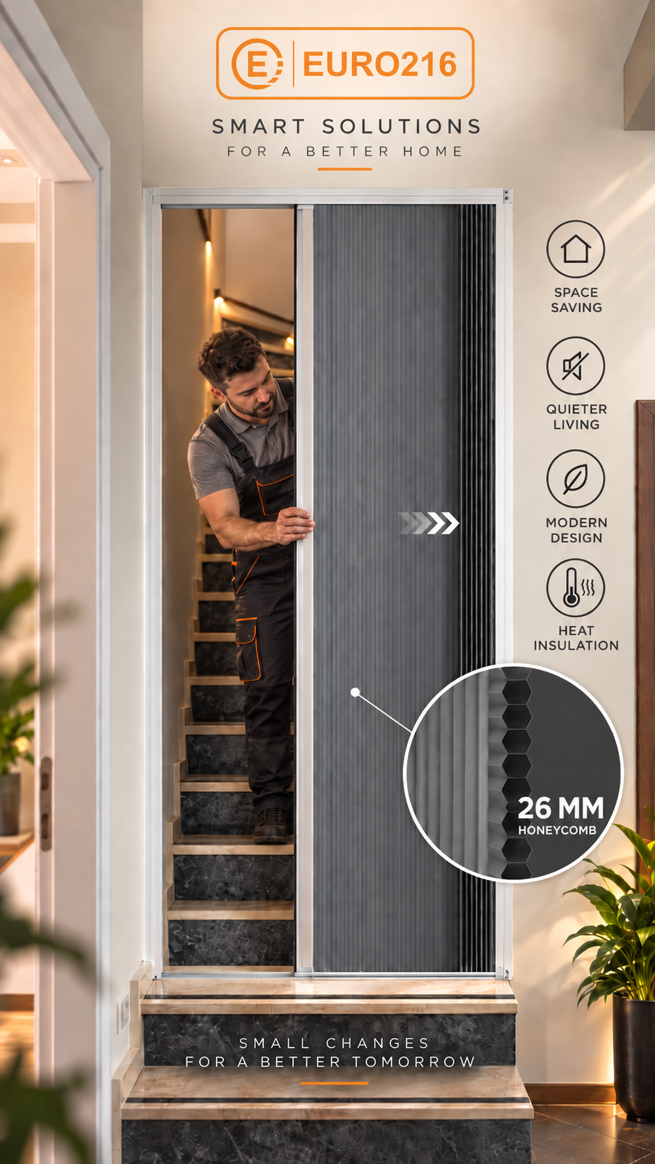 dubleks ev ısı yalıtımı,kat arası ses yalıtımı,merdiven boşluğu kapatma,dubleks ev perde modelleri,oda bölme perdesi,premium honeycomb perde,euro216 perde çözümleri,bal peteği perde 26mm,ev akustik yalıtım perde,dubleks-evlerde-kat-arasi-isi-ve-ses-yalitimi-euro216
