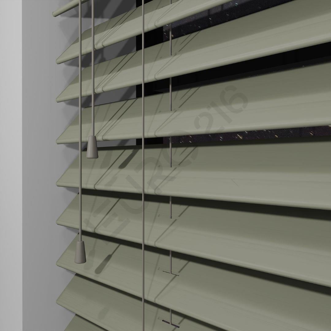 4_Orijinal 50 mm İp Kontrollü Ahşap Jaluzi Perde BEJ Renk