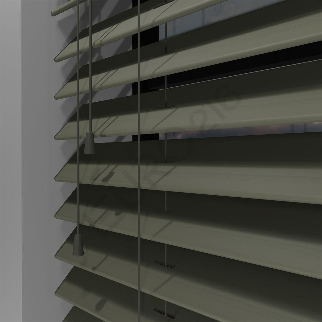 9_Orijinal 50 mm İp Kontrollü Ahşap Jaluzi Perde TAŞ Renk