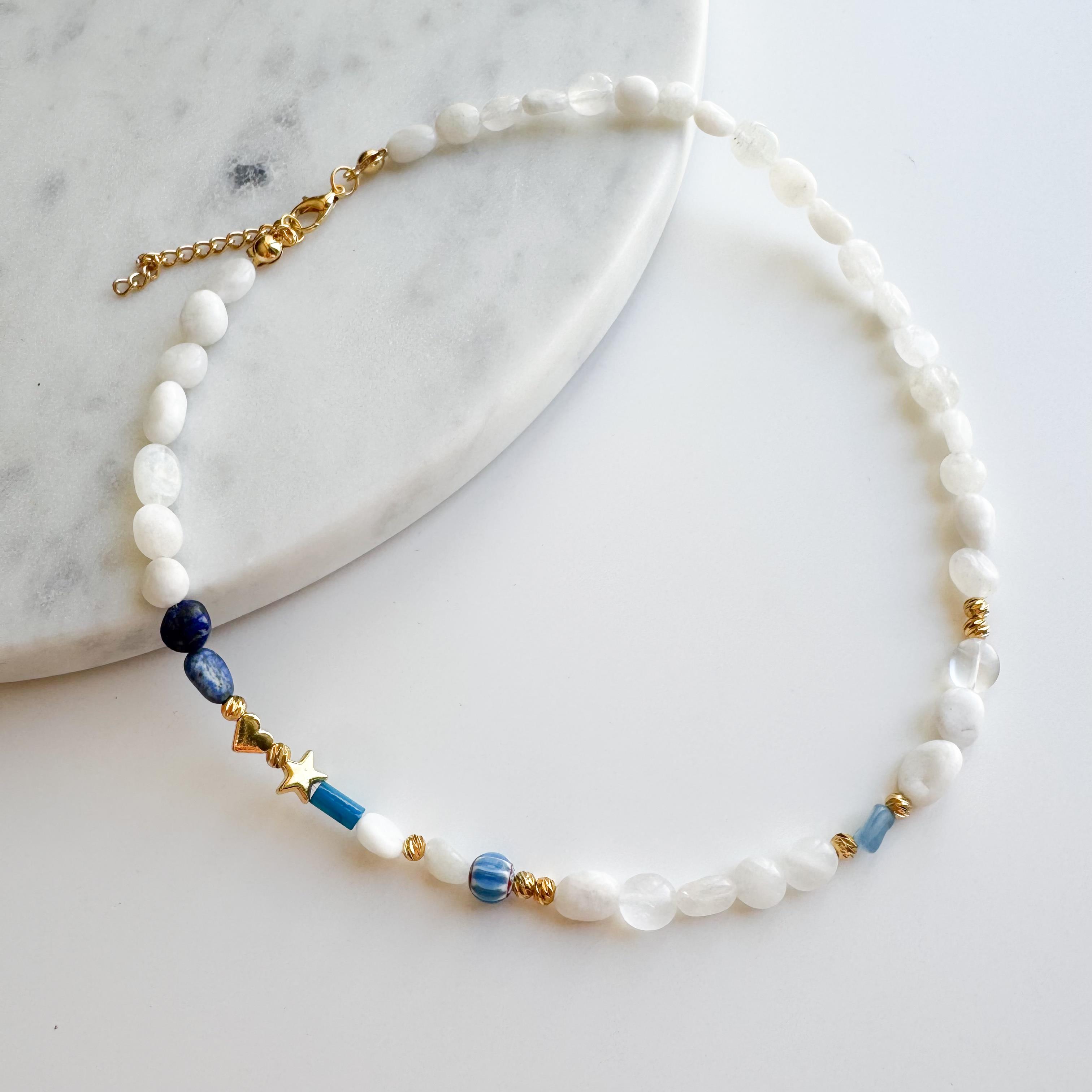 Ay Taşı- Lapis Lazuli - İnci Mit Kolye