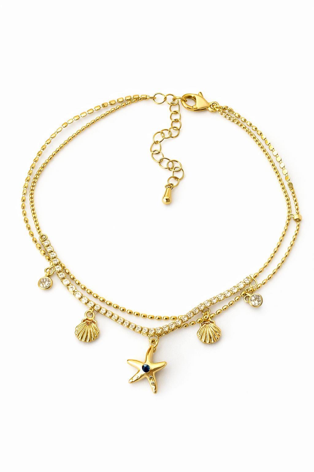 Çelik 2li Deniz Charm Halhal