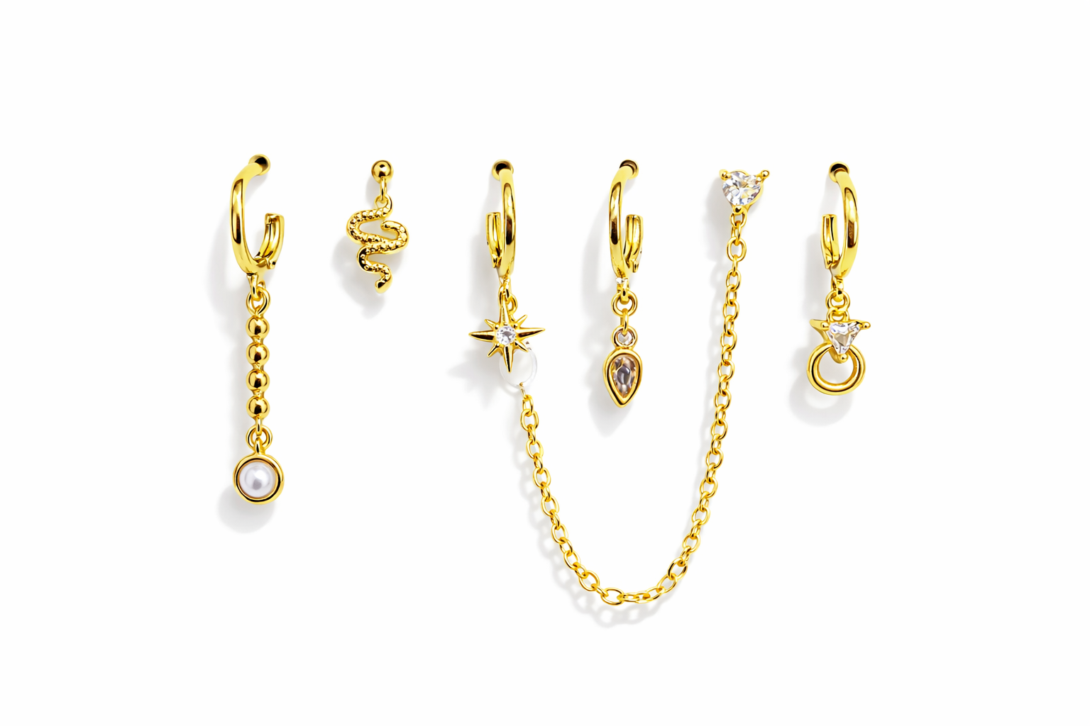 Çelik 6lı Set Küpe