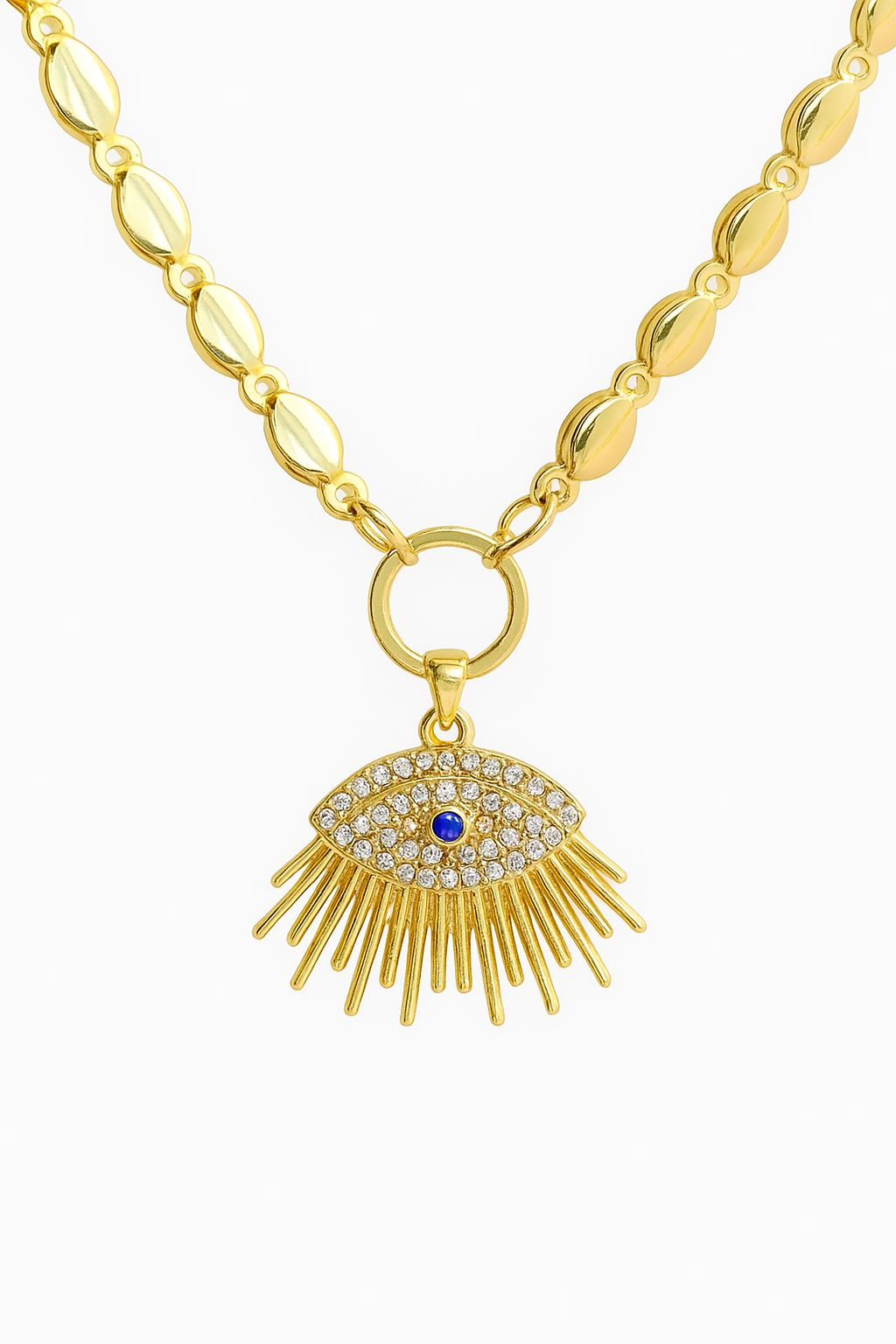 Çelik Arpa Zincir Nazar Kolye