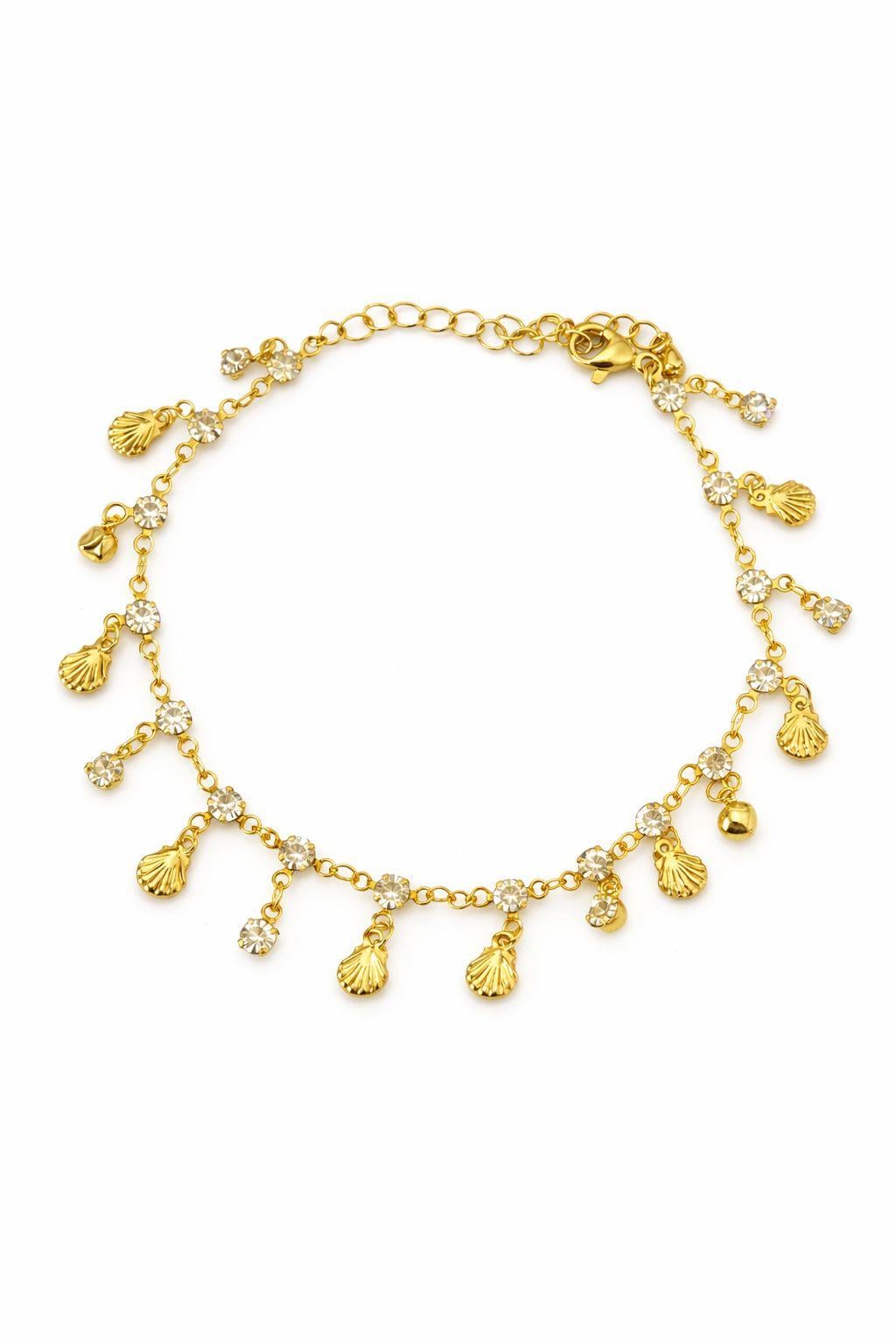 Çelik Deniz Kabuğu Charm Halhal