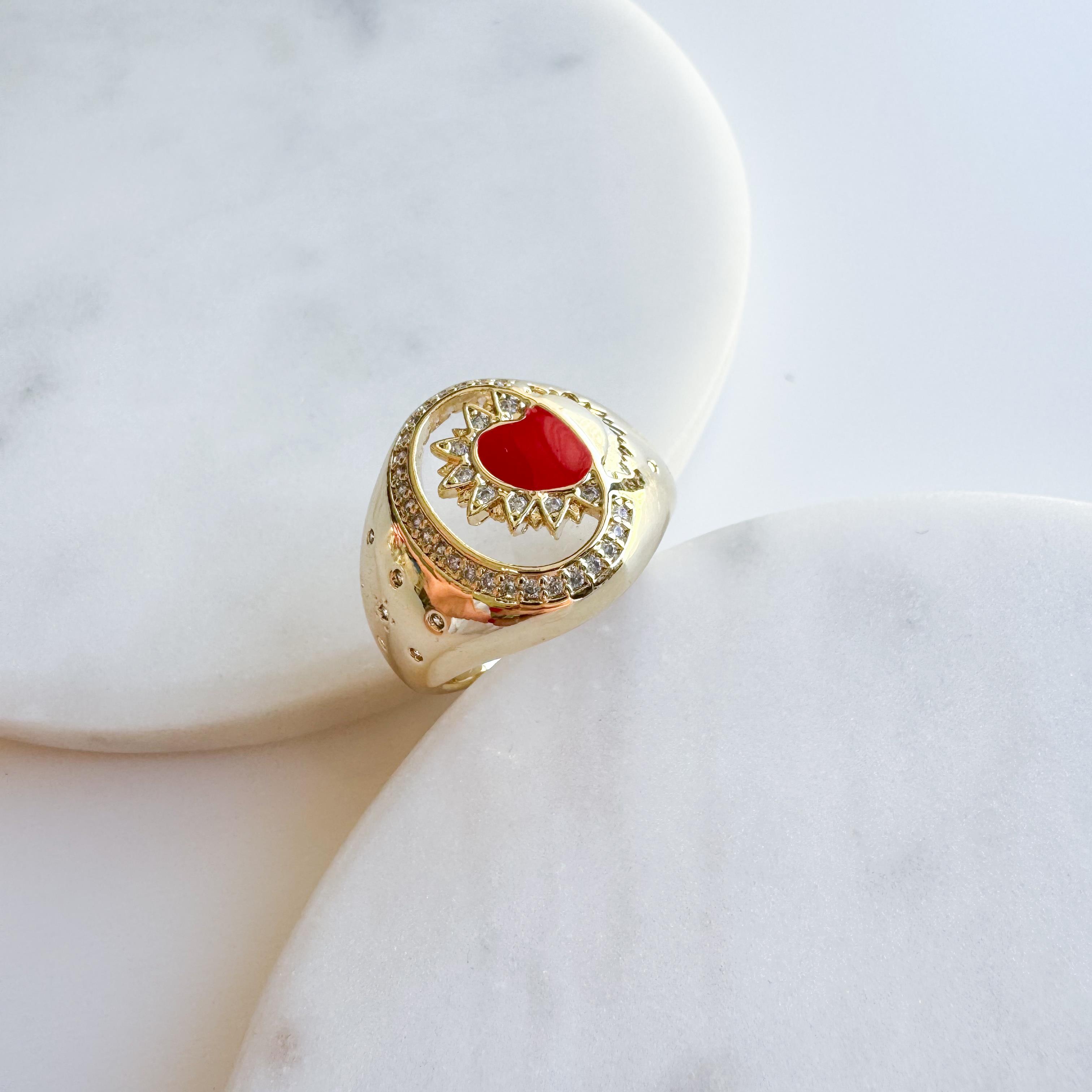 Çelik Kalp  Yüzük