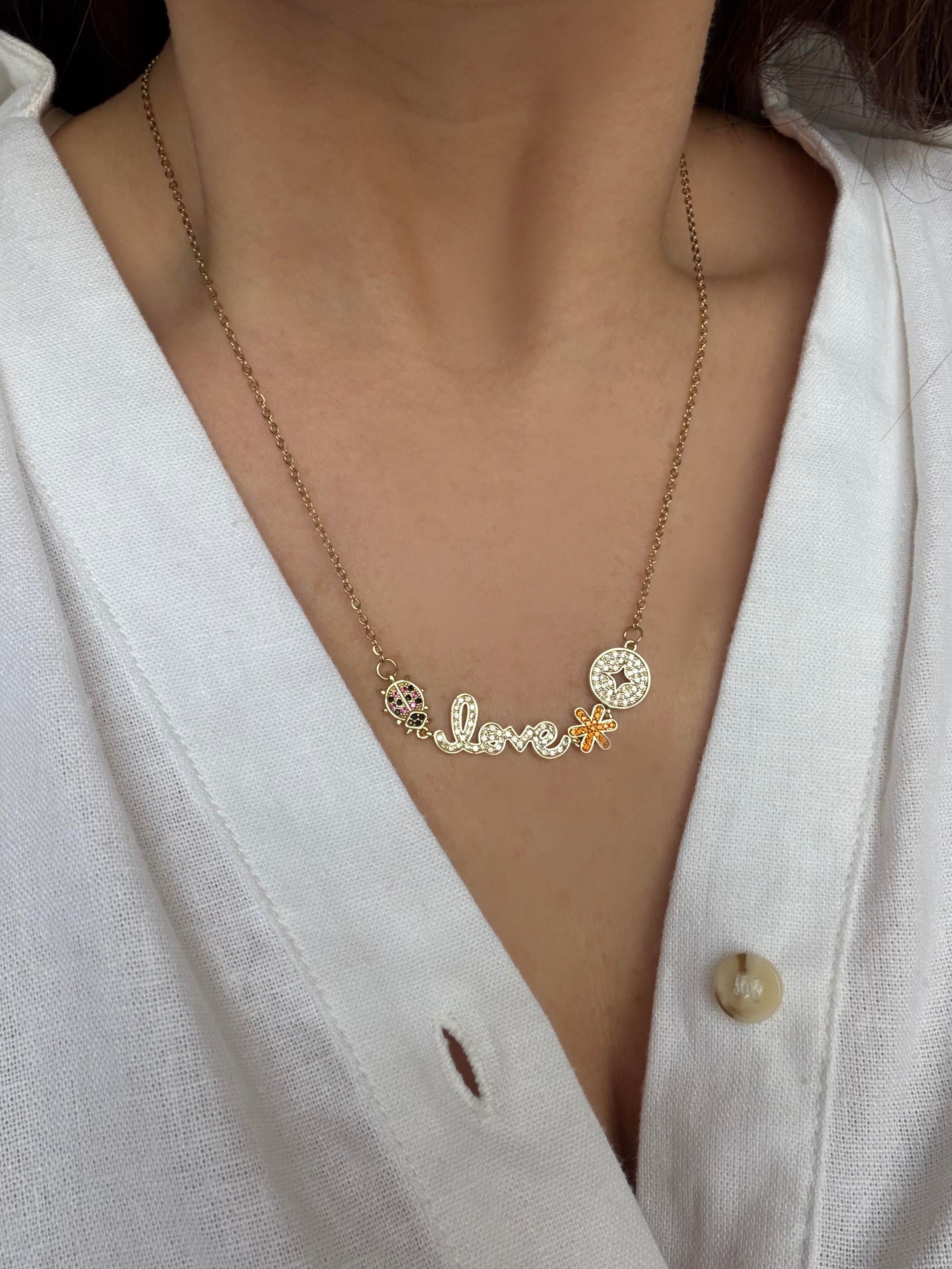 Çelik Love Kolye