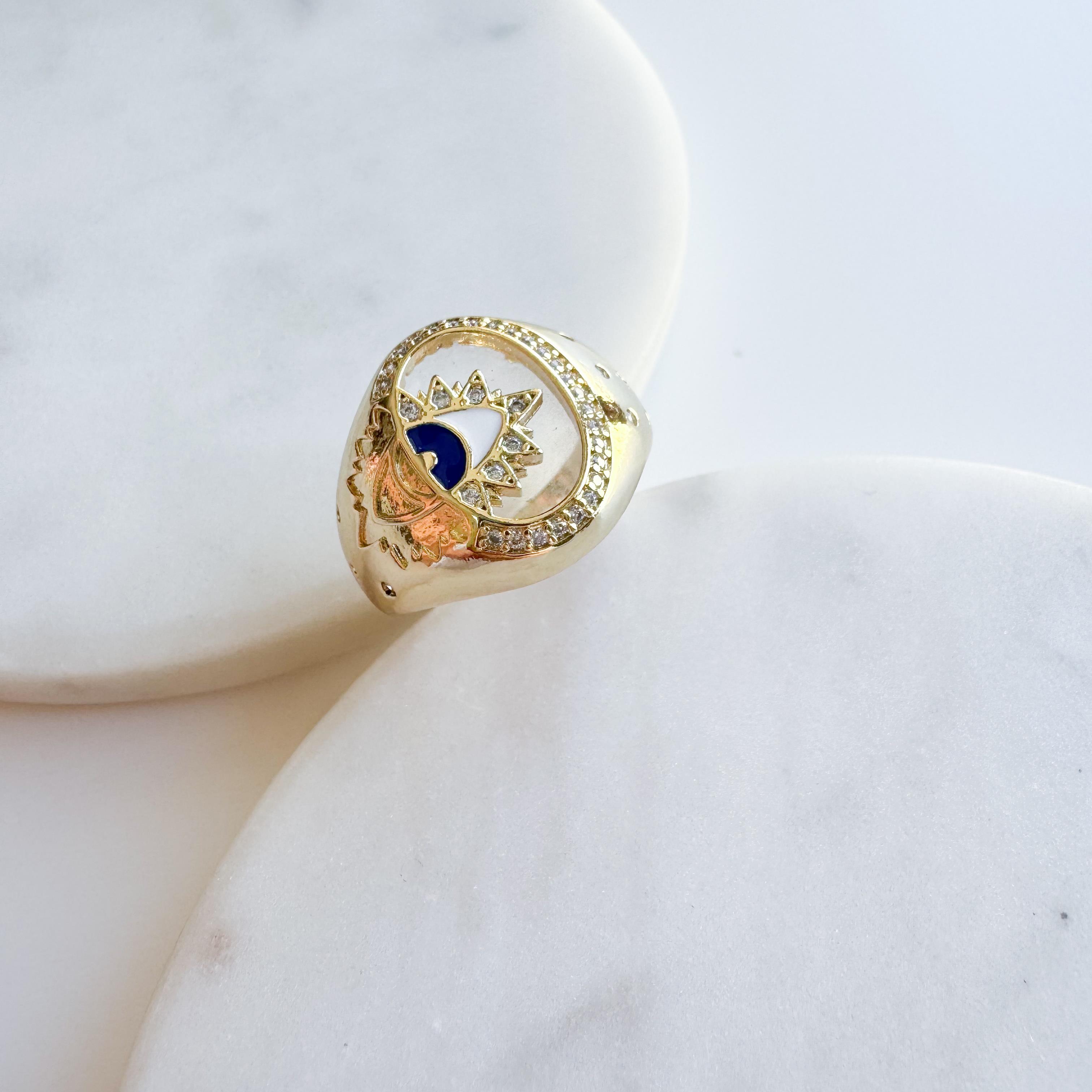 Çelik Nazar Yüzük