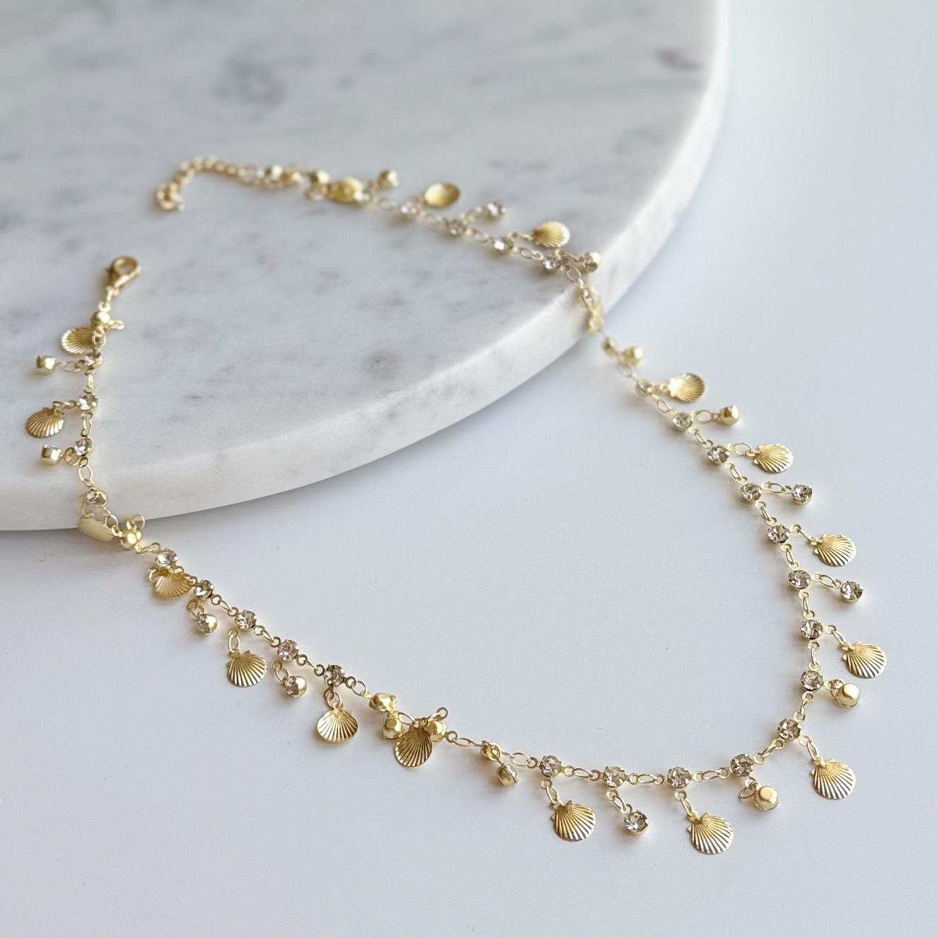 Çelik Sallantılı Midye Kolye