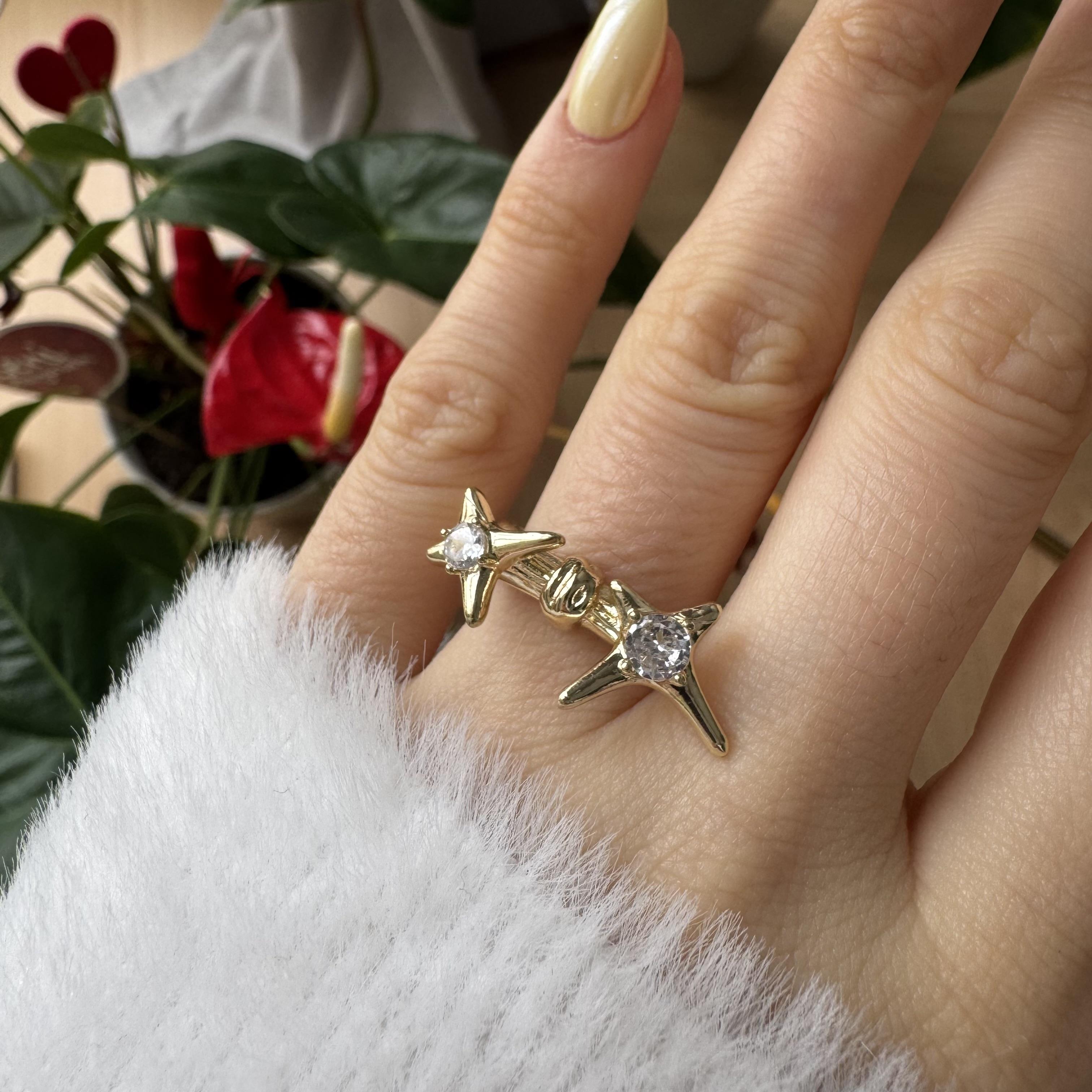 Çelik Taşlı Yüzük