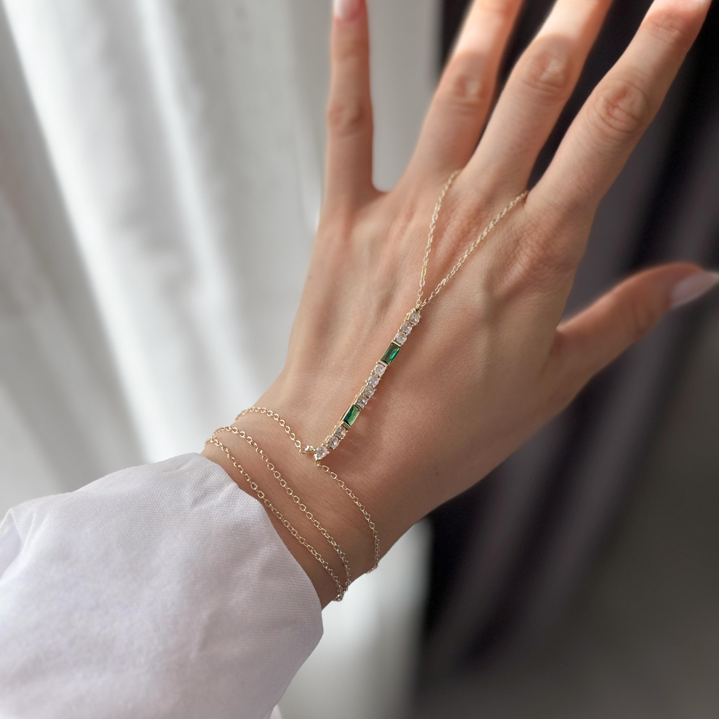 Çelik Yeşil Taşlı Şahmeran