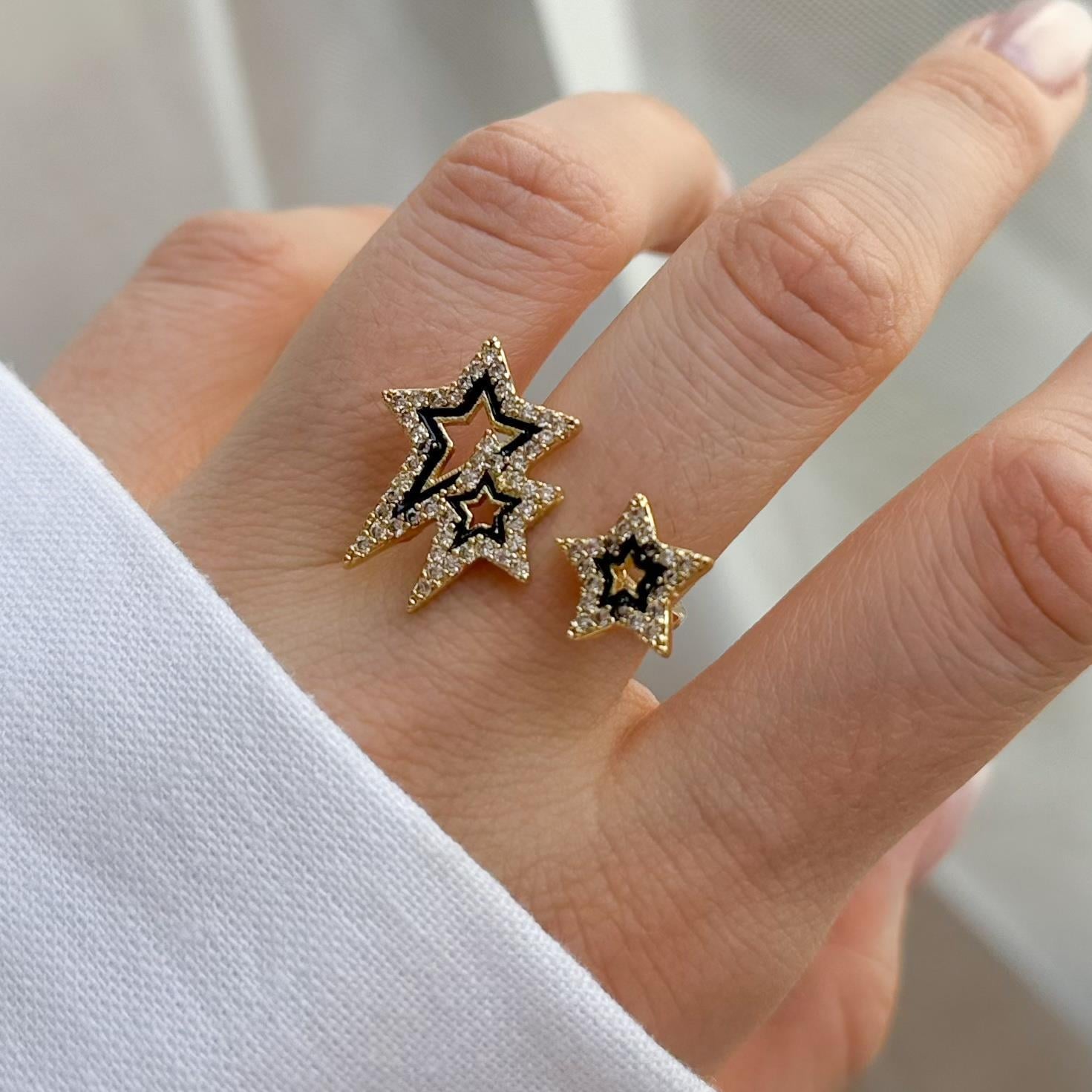 Çelik Yıldız Yüzük