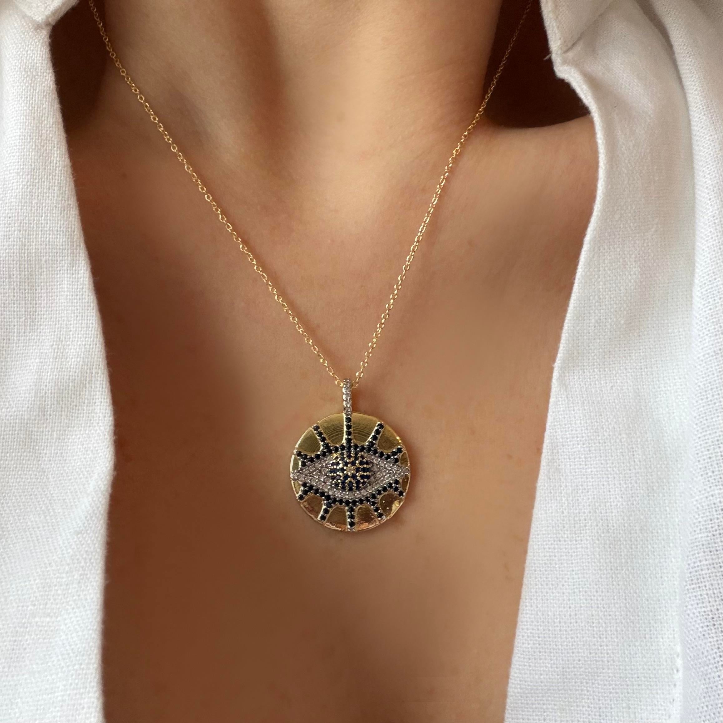 ÇelikTaşlı Nazar Kolye