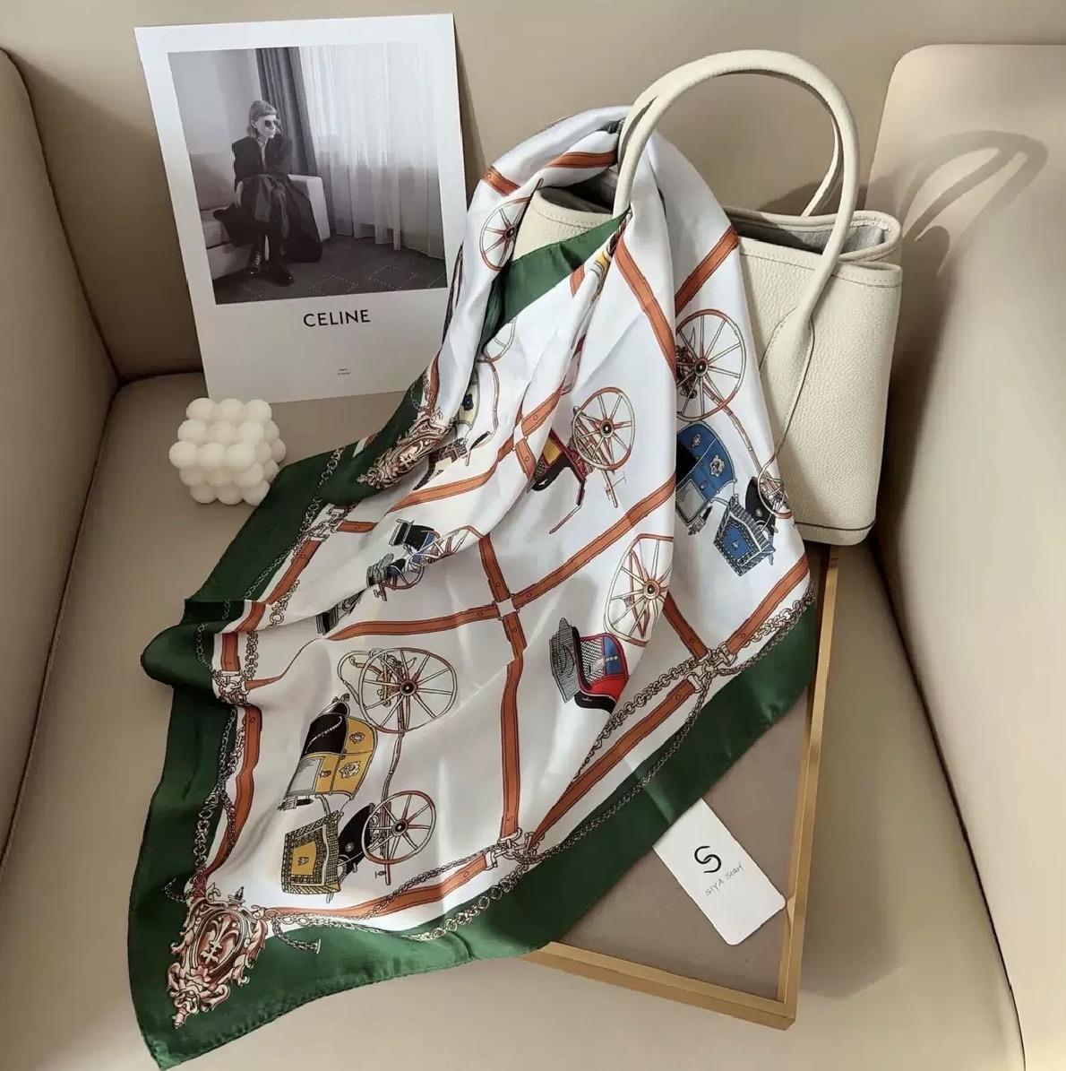 Desenli Şal-Fular 90x90