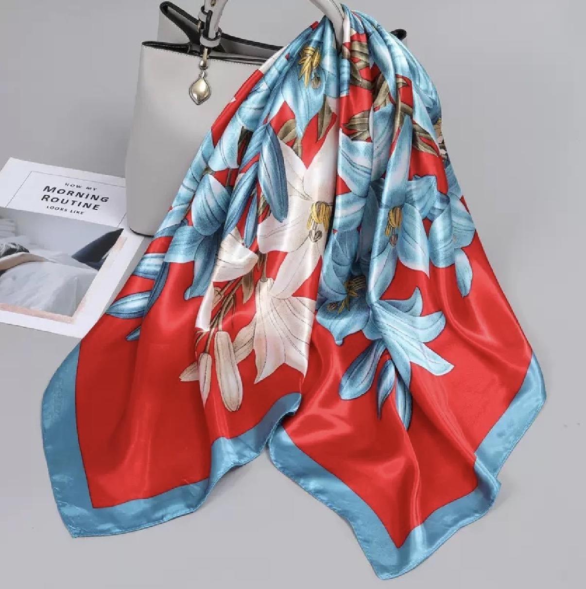 Desenli Şal-Fular 90x90